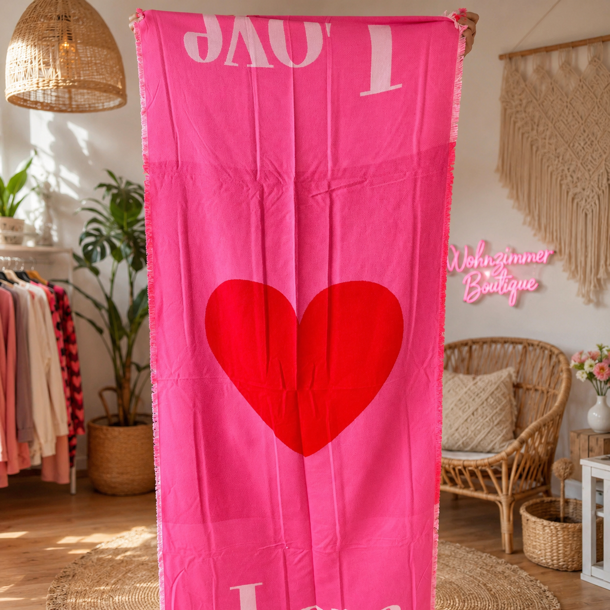 XXL-TUCH "LOVE" (rot-pink)