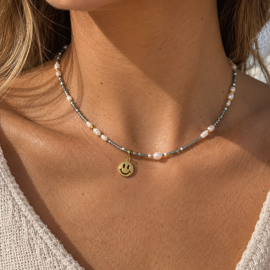 Wechselchoker "Mermaid Glow" in gold oder silber (mit Wechsel-Wunschanhänger)