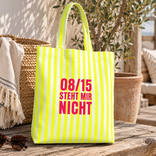 Statementtasche "NEONSTRIPE" l verschiedene Schriftfarben und Sprüche zur Auswahl