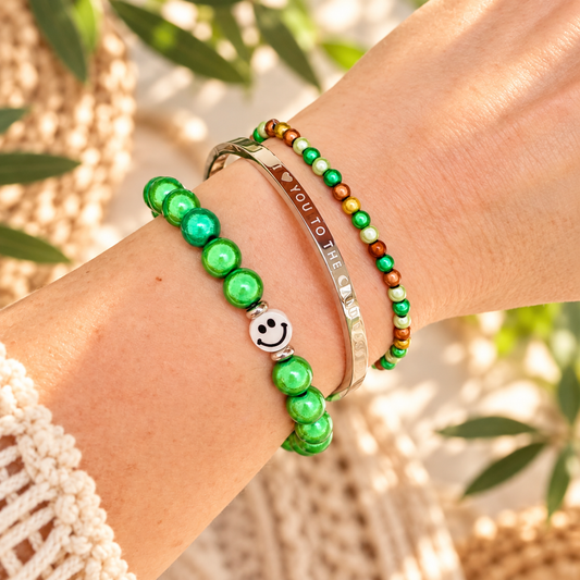 Flotter Dreier "GREEN HARMONY" l mit Wunschgravur