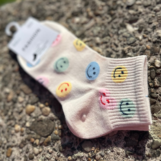 Socken "Smilie" (beige)