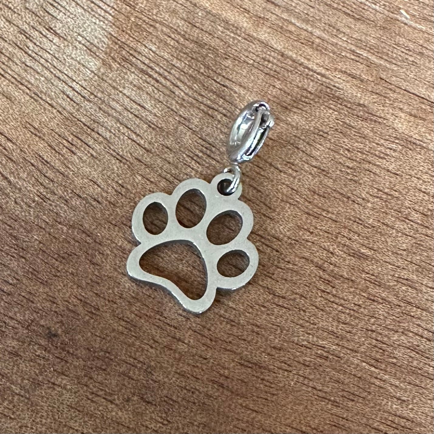 Charm "Pfote" (in Gold oder Silber)
