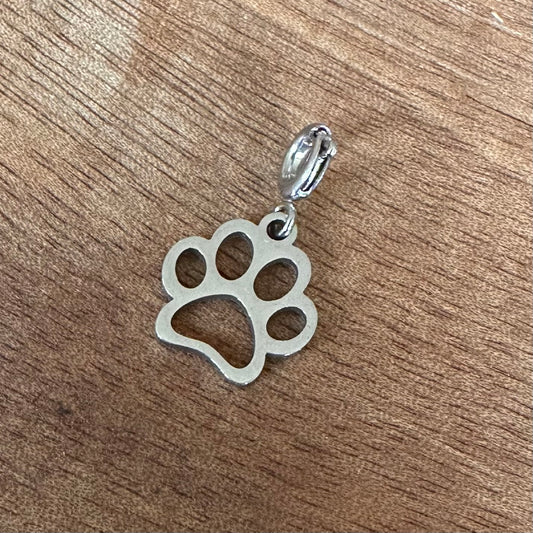 Charm "Pfote" (in Gold oder Silber)