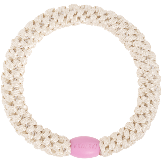 KKNEKKI (Haar)Band (IVORY PINK BEAD)