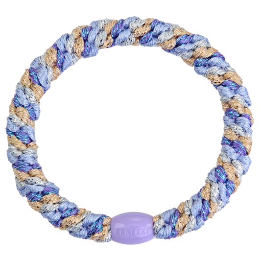 KKNEKKI (Haar)Band (MIX PURPLESILVER GOLD)