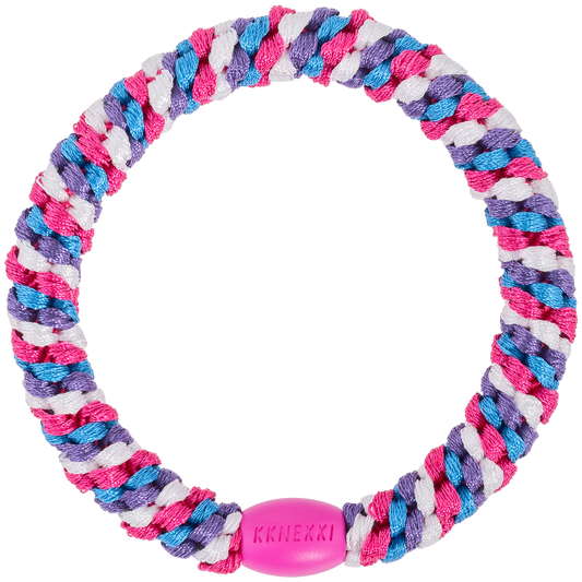 KKNEKKI (Haar)Band (MIX PURPLE IVORY BLUE)