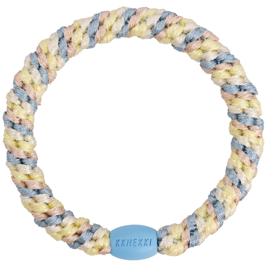 KKNEKKI (Haar)Band (MIX SEABLUE LIGHT YELLOW GLITTER)