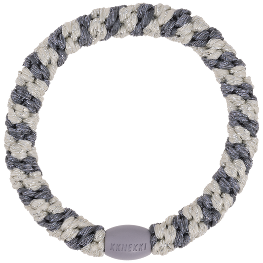 KKNEKKI (Haar)Band (SILVER GREY STRIPE)