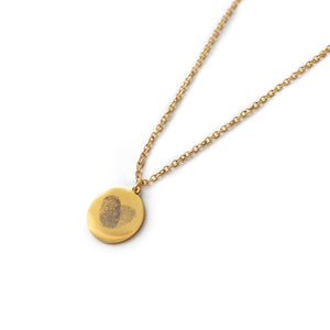 Edelstahlkette "estelle" mit Fingerprint-Gravur (in Gold oder Silber)