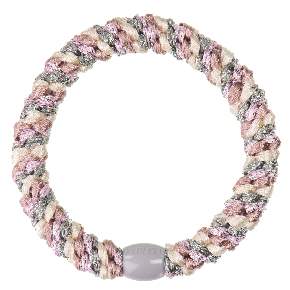KKNEKKI (Haar)Band (MIX DUSTY GREEN LIGHTPINK GLITTER)