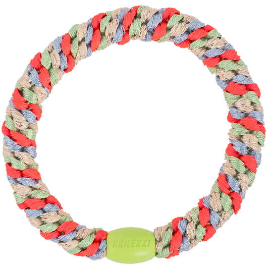 KKNEKKI (Haar)Band (GRASS GREEN PINK NEON)