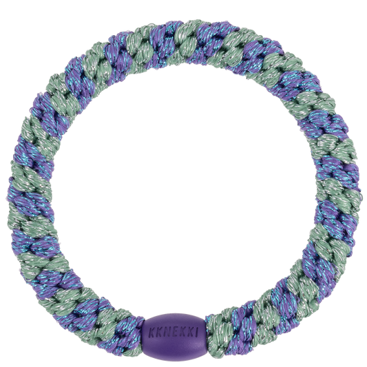KKNEKKI (Haar)Band (PURPLE GREEN GLITTER STRIPE)
