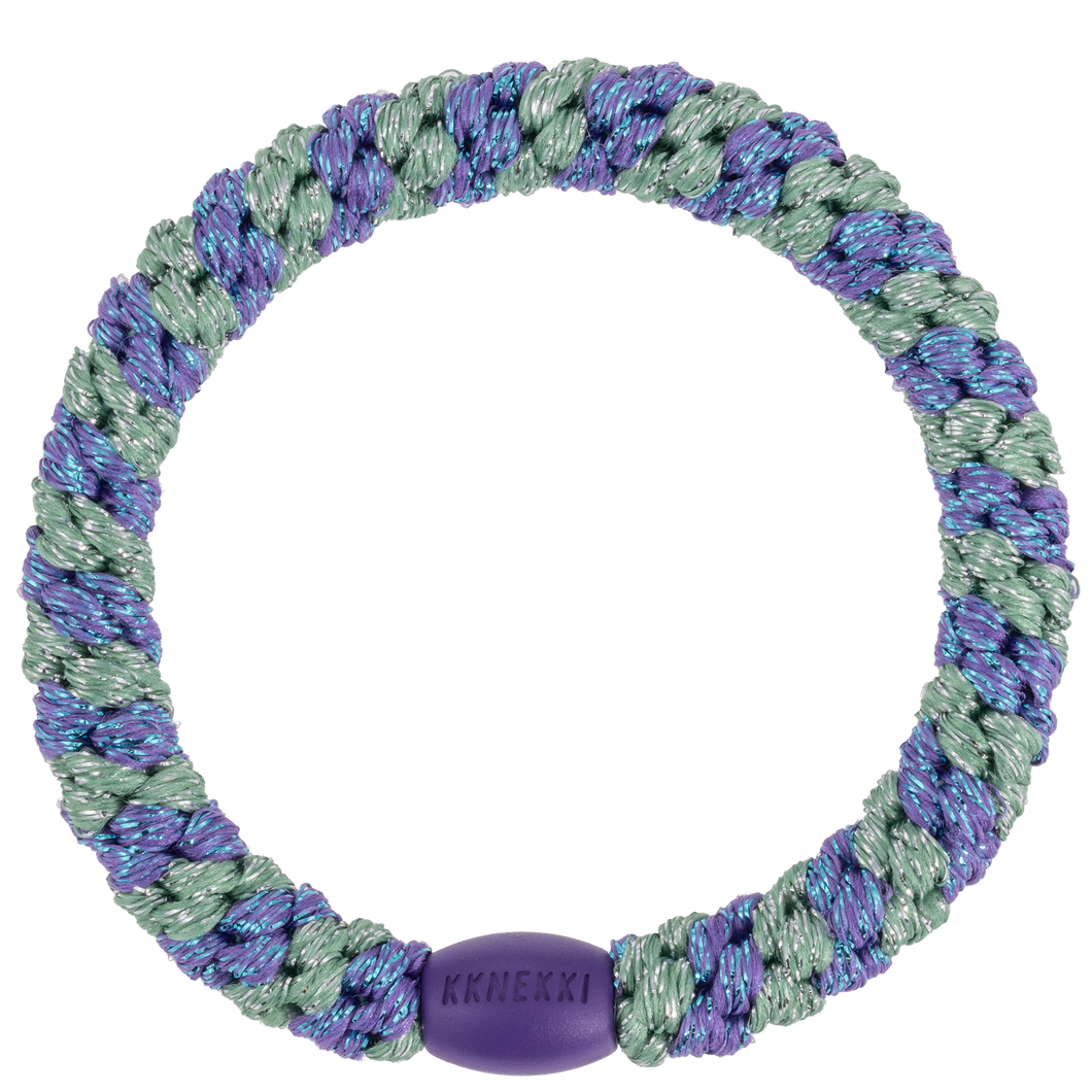 KKNEKKI (Haar)Band (PURPLE GREEN GLITTER STRIPE)