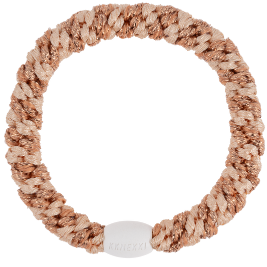 KKNEKKI (Haar)Band (ROSEGOLD GLITTER POWDER STRIPE)