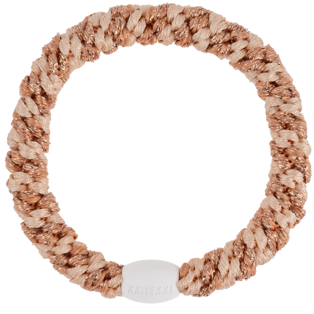 KKNEKKI (Haar)Band (ROSEGOLD GLITTER POWDER STRIPE)