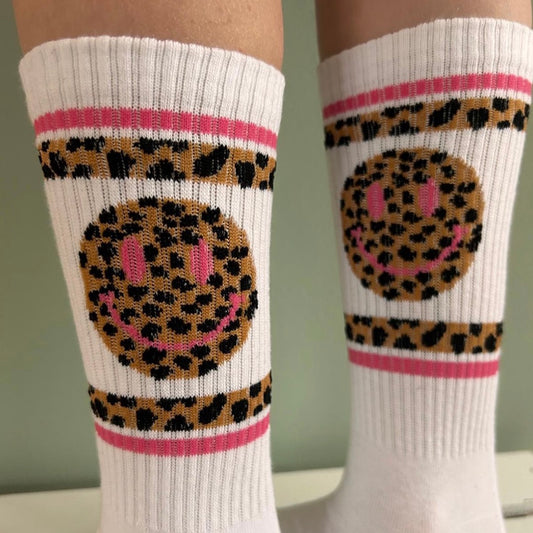 Socken "LEO SMILIE" Alps and Beach