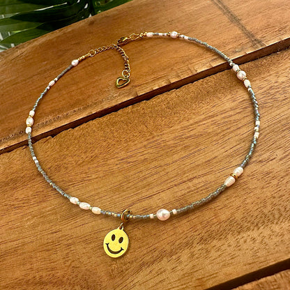 Wechselchoker "Mermaid Glow" in gold oder silber (mit Wechsel-Wunschanhänger)