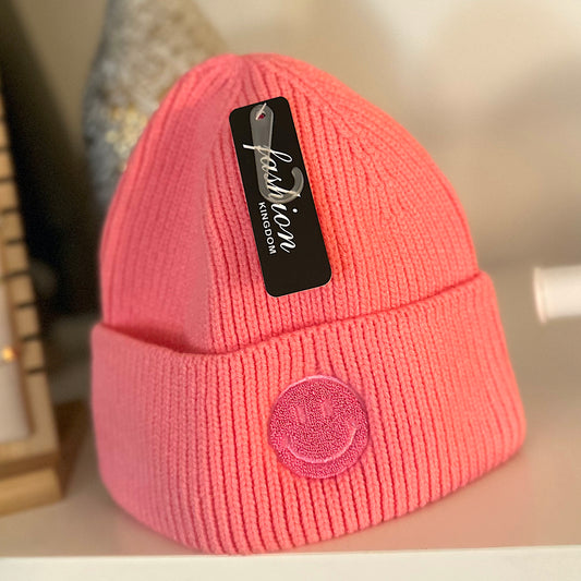 Mütze "SMILIE" rosa