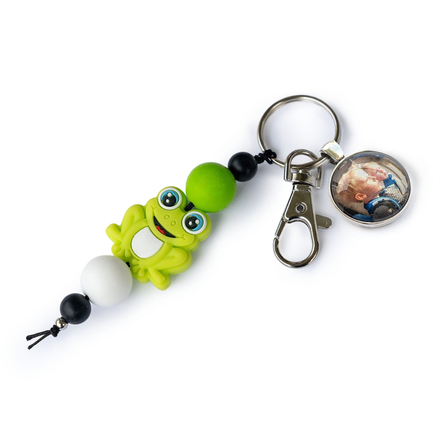 (Schlüssel)Anhänger "frosch" mit Fotoanhänger