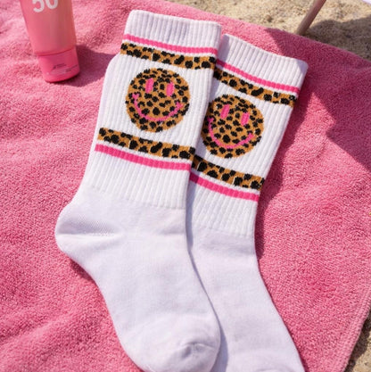 Socken "LEO SMILIE" Alps and Beach