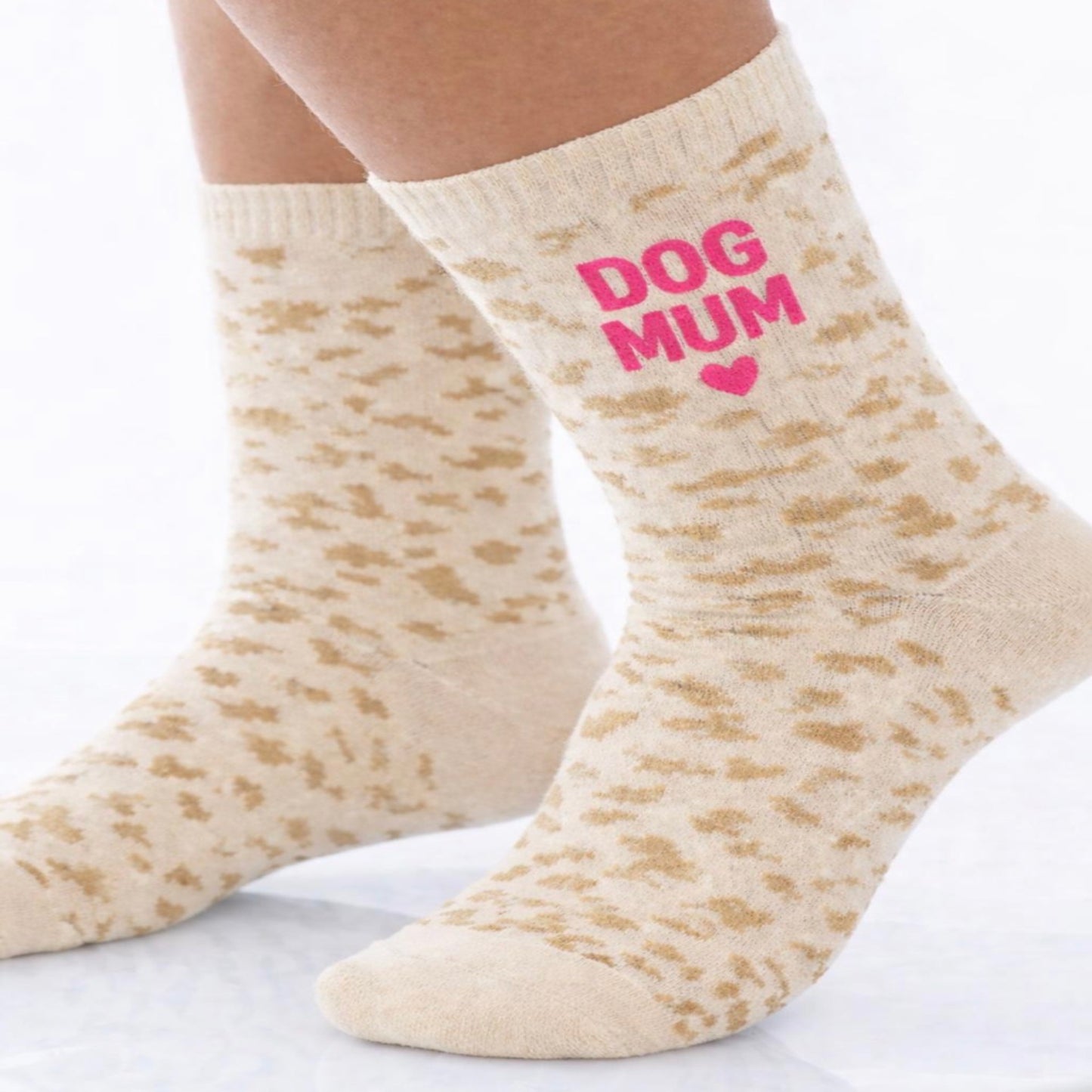 Socken "DOG MUM" (Leo) Alps and Beach
