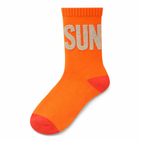 Socken "SUN" (NEON-ORANGE) Alps and Beach