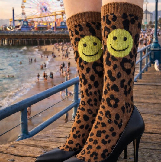 Socken "LEO-SMILIE" Alps and Beach