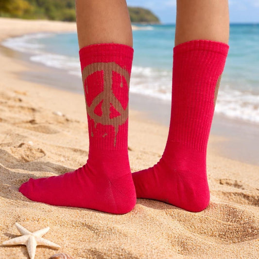 Socken "PEACE" Alps and Beach