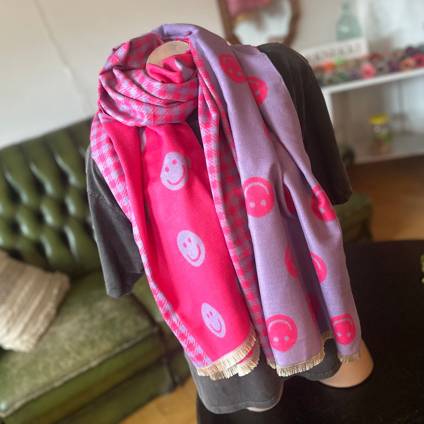 XXL-TUCH "SMILE" (pink/flieder)