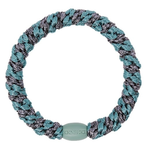 KKNEKKI (Haar)Band (TEAL STEEL GREY GLITTER STRIPE)