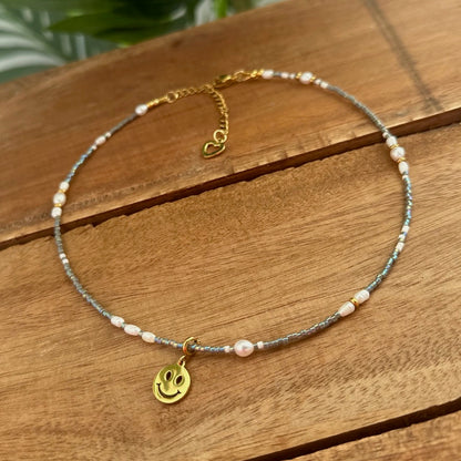 Wechselchoker "Mermaid Glow" in gold oder silber (mit Wechsel-Wunschanhänger)