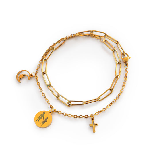 Wickelarmband "moments" mit Fotogravur