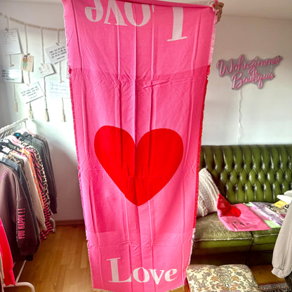 XXL-TUCH "LOVE" (rot-pink)