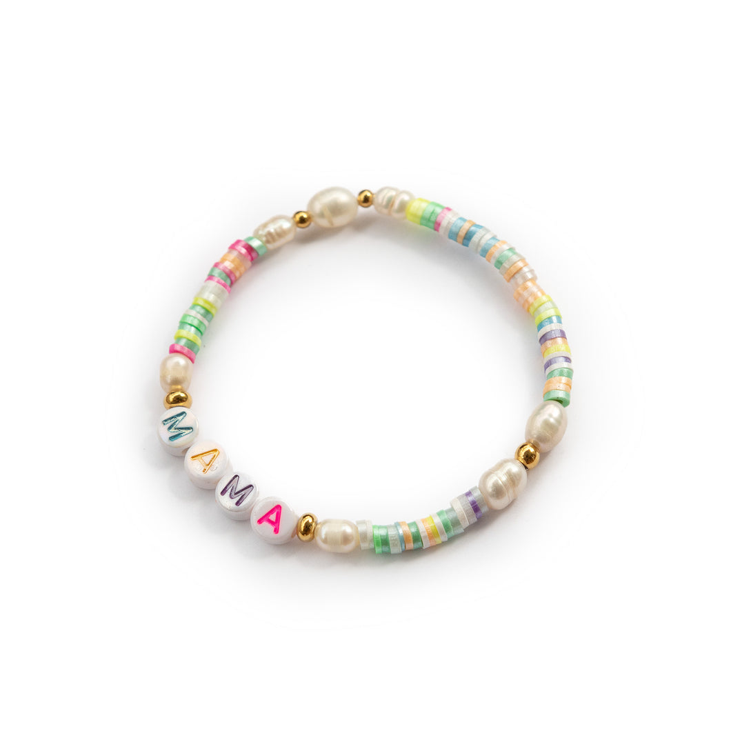 schimmerndes Perlenarmband 