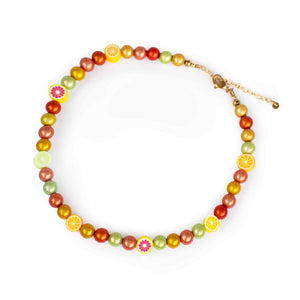 Choker "citrus crush" mit 3D Effekt (in Gold oder Silber)
