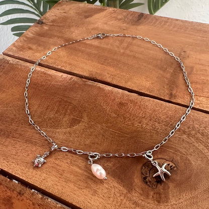 Wechselchoker "ministeel" in gold oder silber (mit Wechsel-Wunschanhänger)