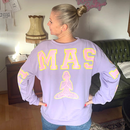 Sweater "NAMASTE" in flieder