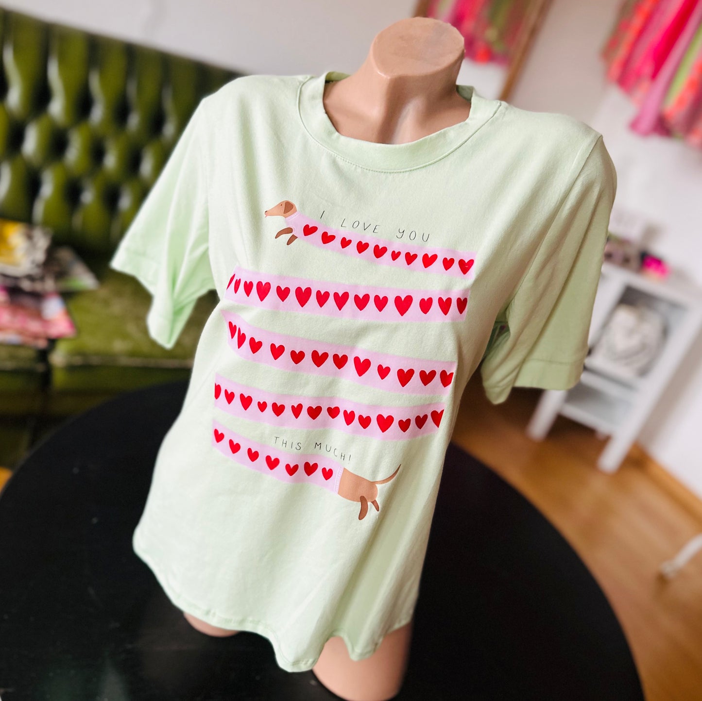 Shirt "DACKEL" mintgrün