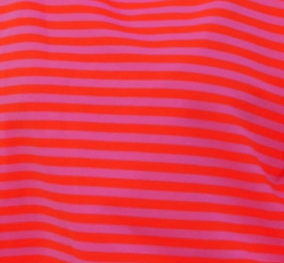 Sweater "STRIPE" in neonorange-pink/lila