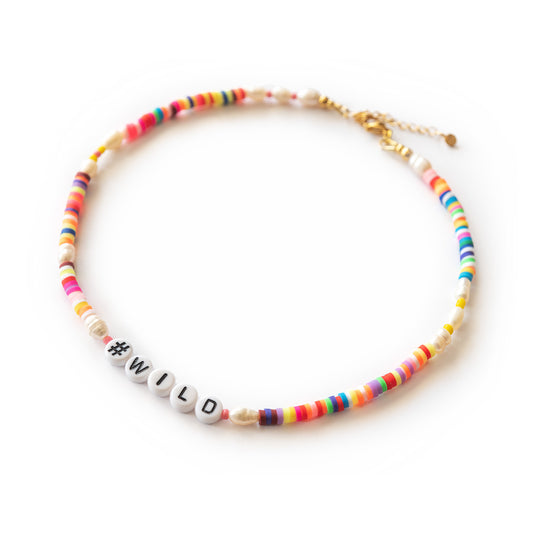 kunterbunter Choker "hashtag"