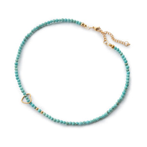 Choker "julia" (4 Steinperlenvarianten zur Auswahl, Anzahl Edelstahlperlen nach Wunsch)