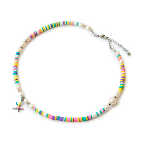 kunterbunter Choker "seestern" (viele bunte Farbvarianten zur Auswahl)