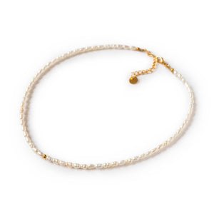 Choker "frida" aus Süßwasserperlen (in gold oder silber)