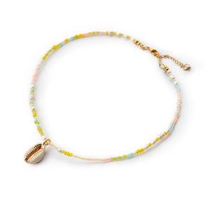 Choker "sina" (Anhänger in gold oder silber & viele Perlenfarben zur Auswahl)
