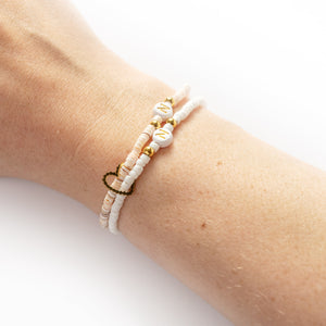 Armband aus Mini-Muschelperlen "maxmoritz" (14 Farbvarianten zur Auswahl)