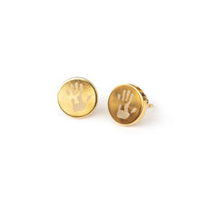Laden Sie das Bild in den Galerie-Viewer, Ohrstecker &quot;minime&quot; mit deinem Wunschhandabdruck (in Gold oder Silber)
