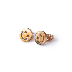 Ohrstecker "smilie" (in Gold, Silber oder Rose)