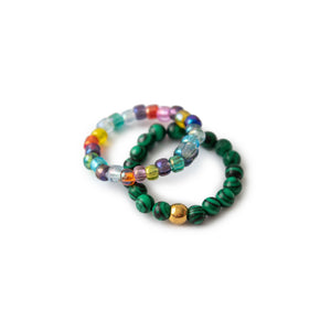 SET elastische Ringe "adele&julia" (verschiedene Perlen zur Auswahl)