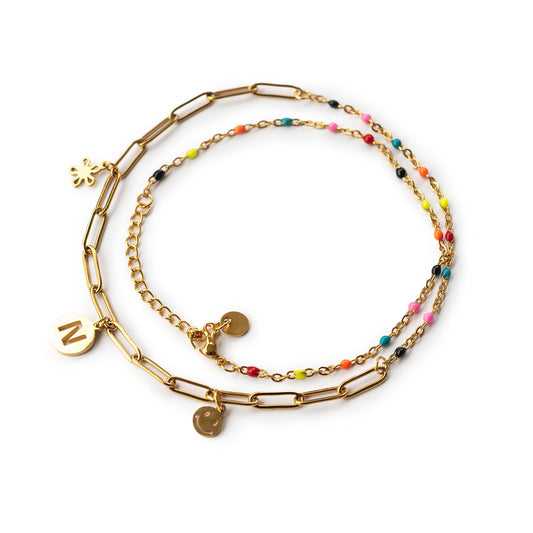 Wickelarmband "nala" mit Wunschanhänger