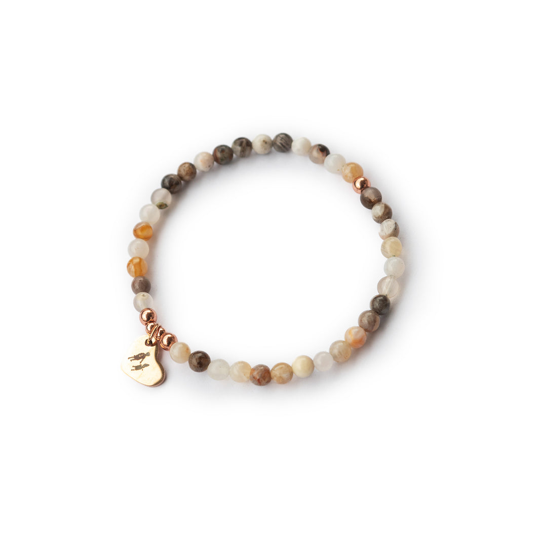 elastisches Steinperlenarmband 